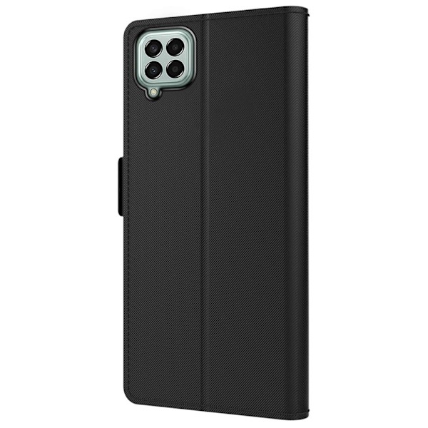 Phone Etui med Make-up Mirror og Slick Design til Samsung Galaxy M33 5g - Sort Black