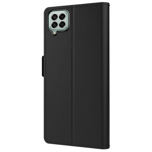 Phone Etui med Make-up Mirror og Slick Design til Samsung Galaxy M33 5g - Svart Black