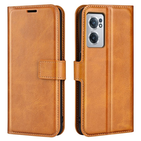OnePlus Nord CE 2 5G nahkainen lompakokkotelo - Keltainen Yellow