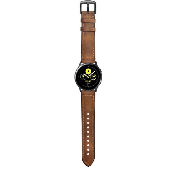 Garmin Vivoactive 3 / Vivomove HR genuine leather watch band Brun