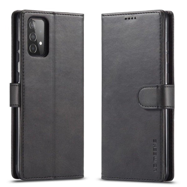 LC.IMEEKE Samsung Galaxy A52 5G flip case - Musta Black