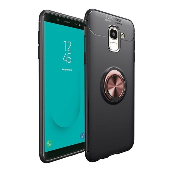 Samsung Galaxy J6 (2018) mobilskal metall plast handring - Svart multifärg