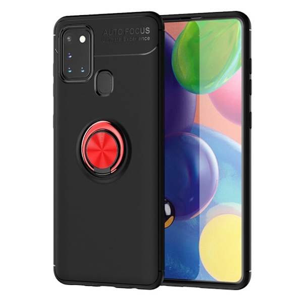 Ringo Cover - Samsung Galaxy A21s - Sort / Rød Black