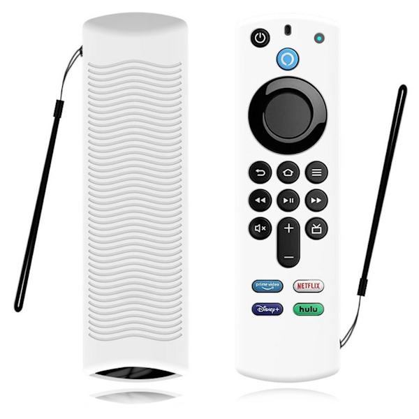Amazon Fire TV Stick 4K (3:e) Y27 silikonöverdrag för handkontroll - Vit Vit