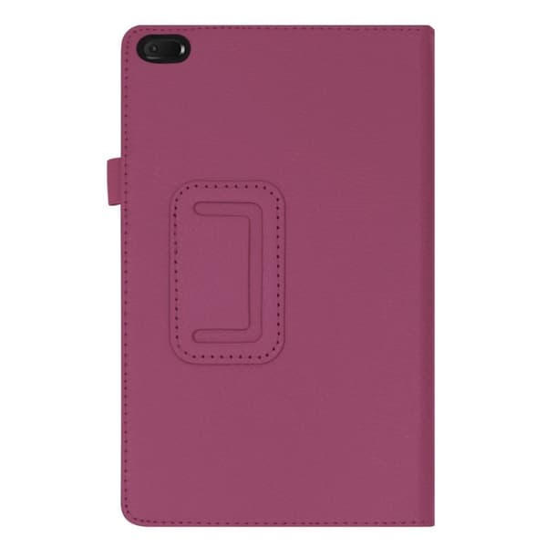 Lenovo Tab E8 litchi læderetui - Lilla Purple