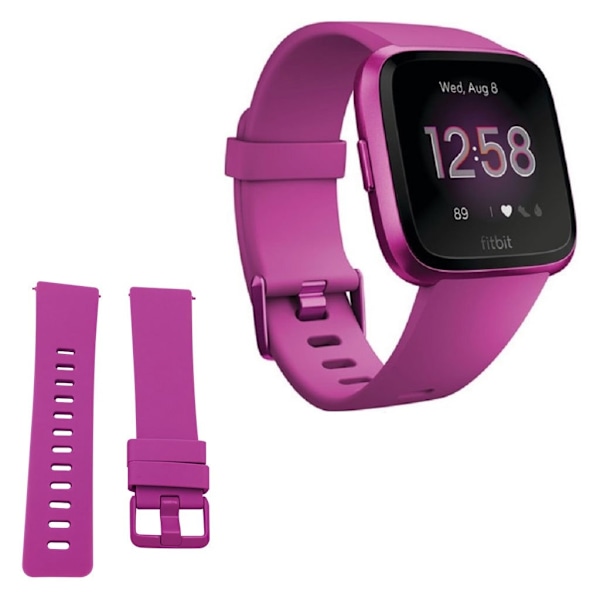 Fitbit Versa / Versa 2 klockarmband i silikon - Lila Lila