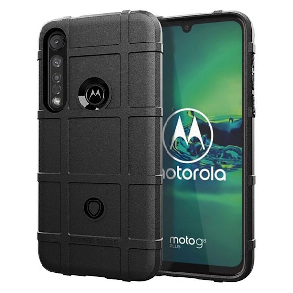 Rugged Shield cover - Motorola Moto G8 Plus – Sort Black