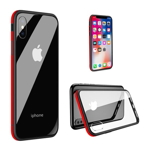 SULADA iPhone Xs Max beskyttelses deksel av hybrid materiale - Rød Red