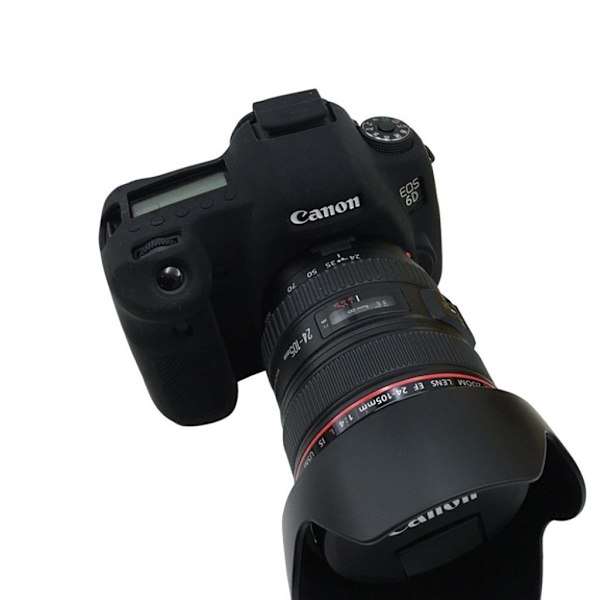 Canon EOS 6D/5DS/5DRS cover i silikone - Sort Black