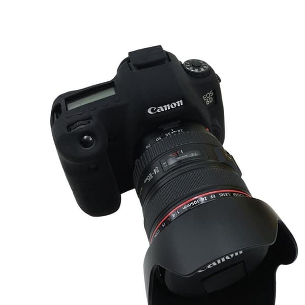 Canon EOS 6D,5DS,5DRS Modernt silikon skydd - Svart Svart