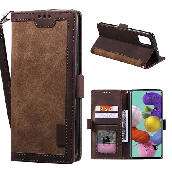 Suburbian läder Samsung Galaxy A51 fodral - Brun Brun