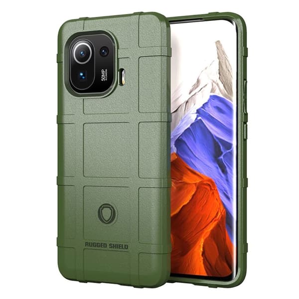 Rugged Shield Xiaomi Mi 11 Pro kotelot - Vihreä Green