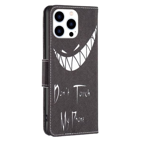 Wonderland iPhone 16 Pro flip-etui - Ikke Rør Telefonen Min Black