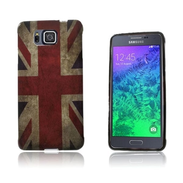 Westergaard Samsung Galaxy Alpha Deksel - Vintage UK Flagg Multicolor