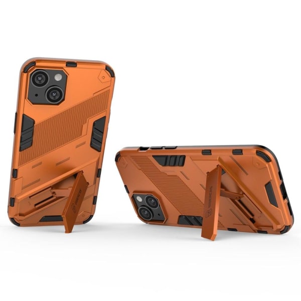 Shockproof Hybrid Suojakuori With A Modern Touch For iPhone 14 - Oranssi Orange