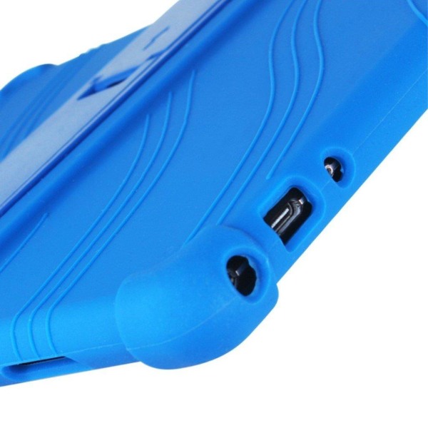 Silikoni slide-out kickstand design tapauksessa Lenovo Tab M10 - Sininen Blue