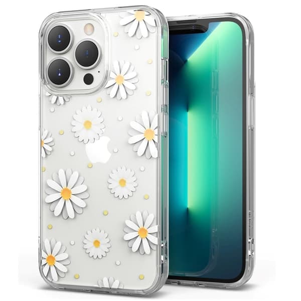 RINGKE FUSION DESIGN - iPhone 13 Pro - Tusenfrydblomst White