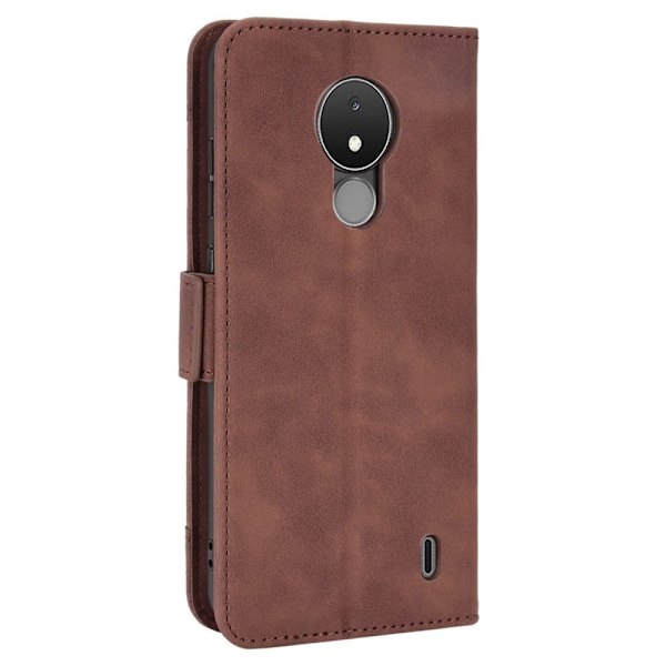 Moderne Nokia C21 læderetui med pung - Brun Brown