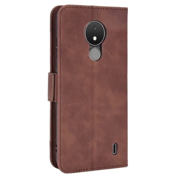 Modernt Nokia C21 fodral med plånbok - Brun Brun