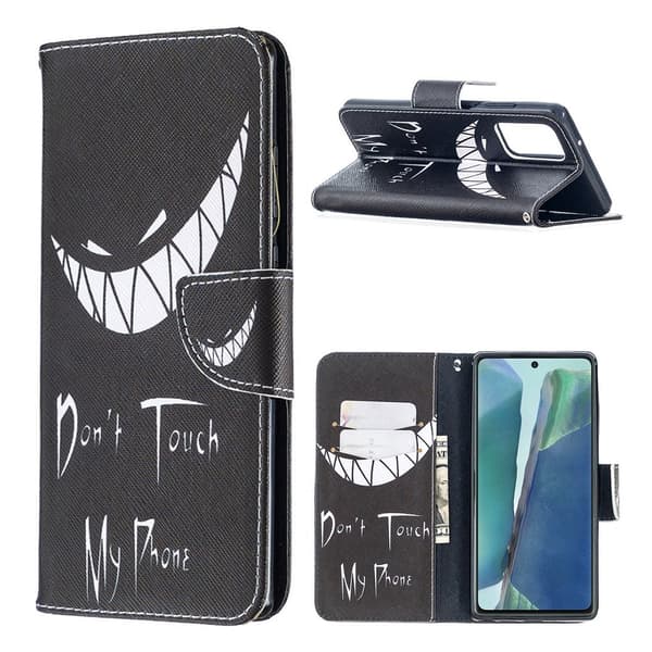 Wonderland Samsung Galaxy Note 20 Flippetui - Do Not Touch My Phone Black