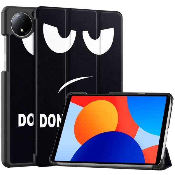 Xiaomi Redmi Pad SE stander etui Pattern Print Leather Tablet Cover - Rør Mig Ikke Black