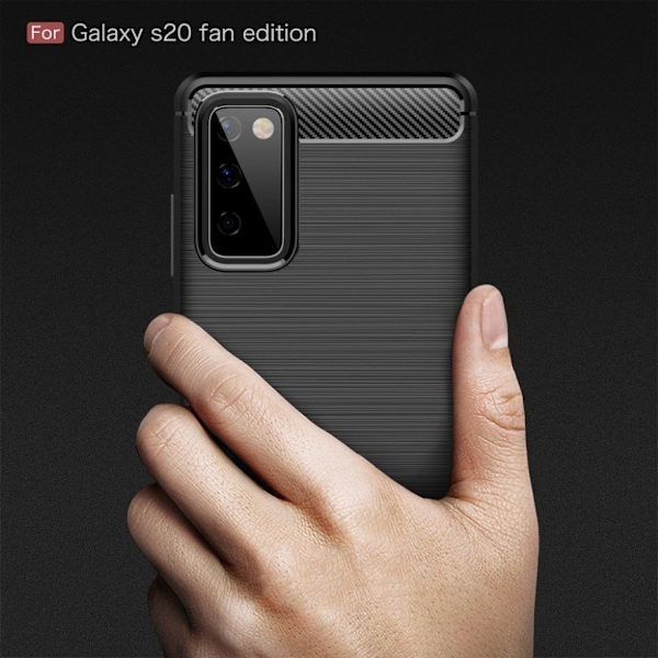 Carbon Flex Etui Samsung Galaxy S20 Fe - Sort Black