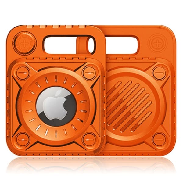AirTags TPU-cover i punk-stil - Orange Orange