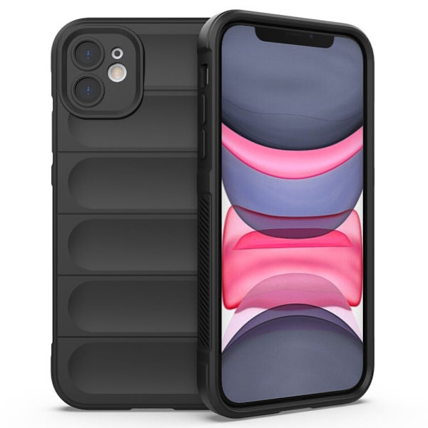 Mjukt greppformat iPhone 11 skal - Svart Svart