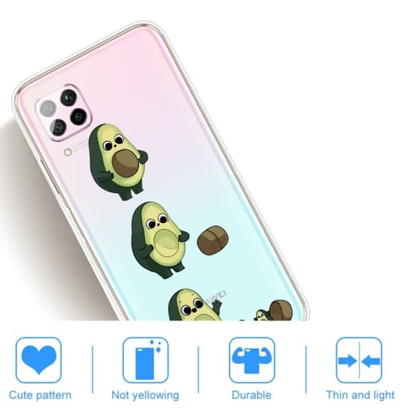 Deco Huawei P40 Lite / Huawei Nova 6 SE deksel - Avokado Multicolor