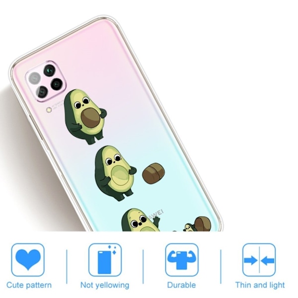 Deco Huawei P40 Lite / Nova 6 SE Cover - Avocado Multicolor