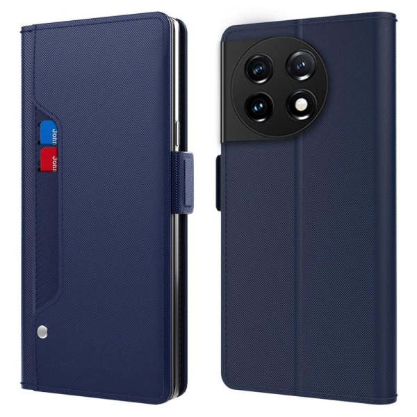 Phone Suojakotelo With Make-up Mirror And Slick Design For OnePl Blue