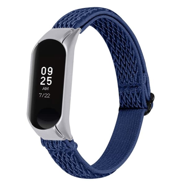 Xiaomi Mi Band 7 elastisk nylonklokkerem - Midnattsblå Blue
