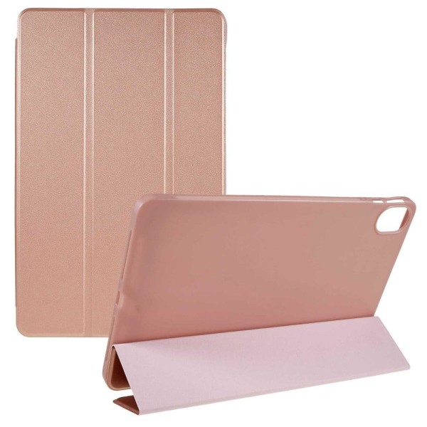 Kolminkertainen nahkainen jalusta tapauksessa Honor Pad 8 - Ruusukulta Pink