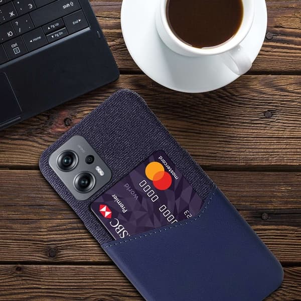 Bofink Xiaomi Poco X4 Gt / Note 11t Pro / 11t Pro Plus Kredittkort Deksel - Blå Blue