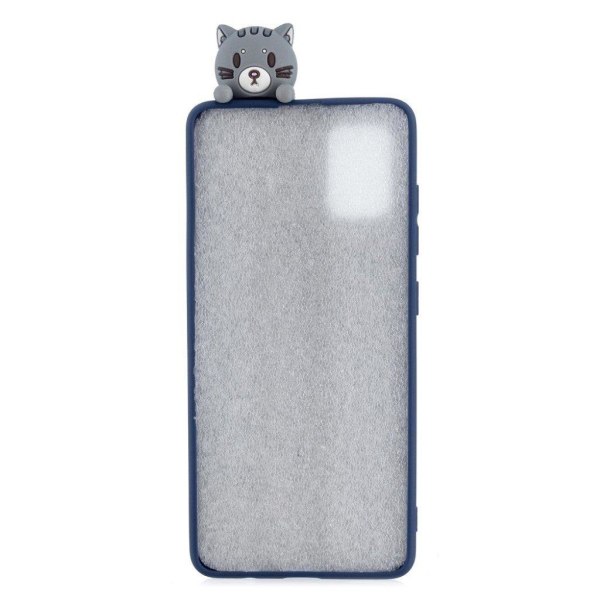 Cute 3D Samsung Galaxy A02s Etui - Grey Cat Silver grey