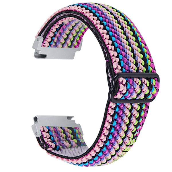 Elastisk urrem i unikt design til Samsung Galaxy Watch - Flerfarvet Vævet Mønster Multicolor