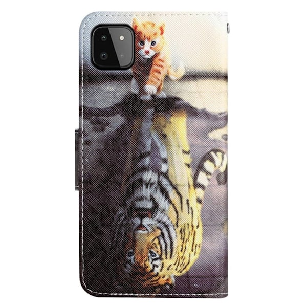 Wonderland Samsung Galaxy A22 5G flip etui - Tiger Multicolor