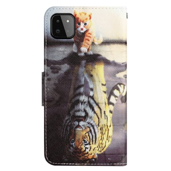 Wonderland Samsung Galaxy A22 5G Flippetui - Tiger Multicolor