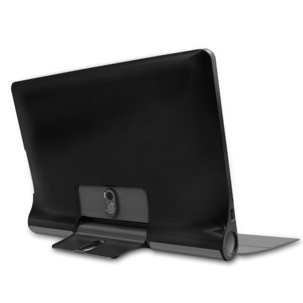 Lenovo Yoga Smart Tab 10.1 durable leather flip case - Grey Silvergrå