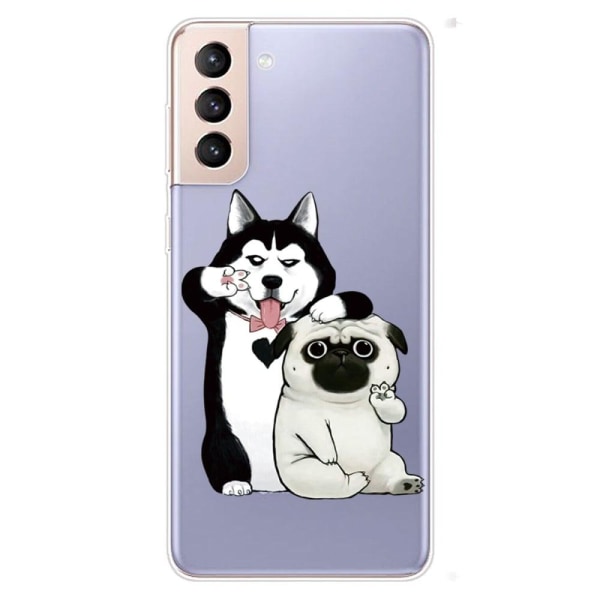 Deco Samsung Galaxy S22 Plus Suojakotelo - Two Dogs Multicolor