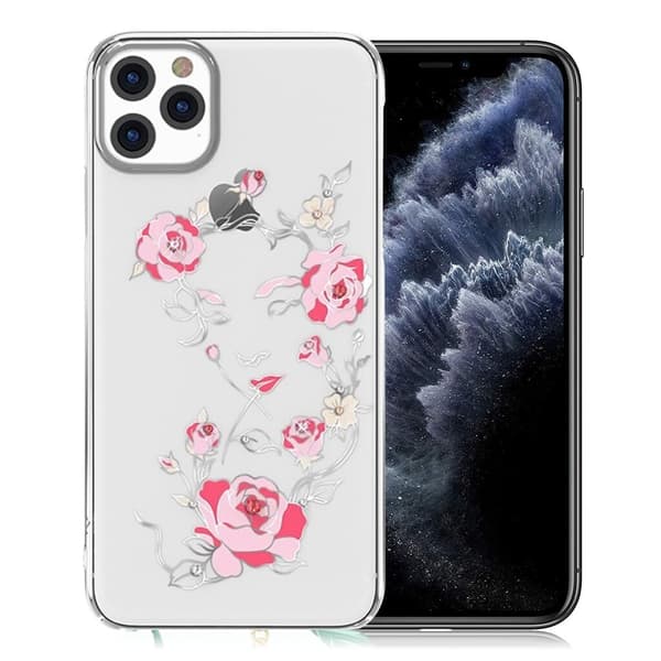 Kingxbar iPhone 11 Pro Fairy Rhinestone-fodral - Silver Silvergrå