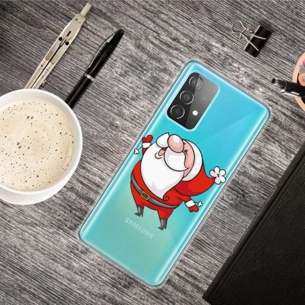 Joulu Samsung Galaxy A53 5G tapauksessa - Onnellinen Joulupukki Red