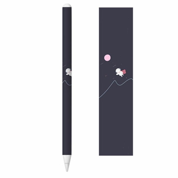 Apple Pencil 2 cool klistermærke - Astronaut Og Astronaut Black