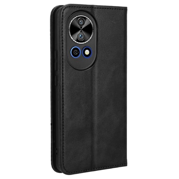 Bofink Vintage Huawei Nova 12 nahkakotelo - Musta Black