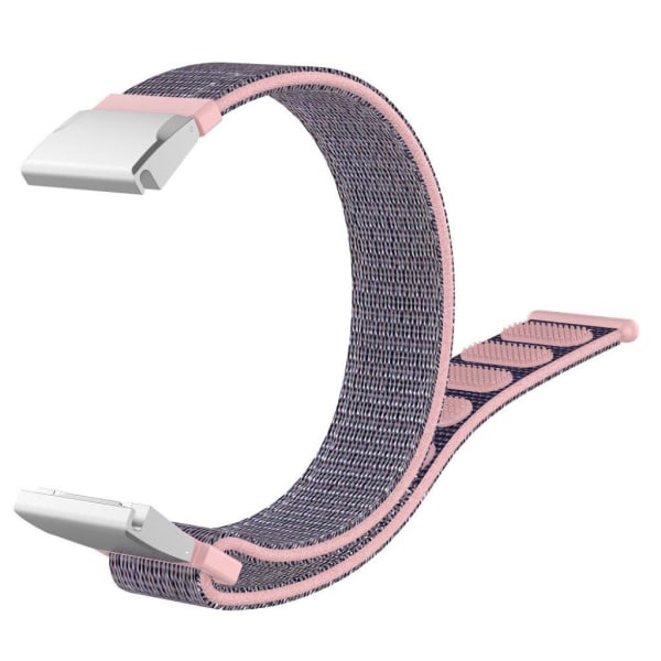 Garmin Fenix 6S / Fenix 5S Plus nylon loop watch band - Pink / B Blå