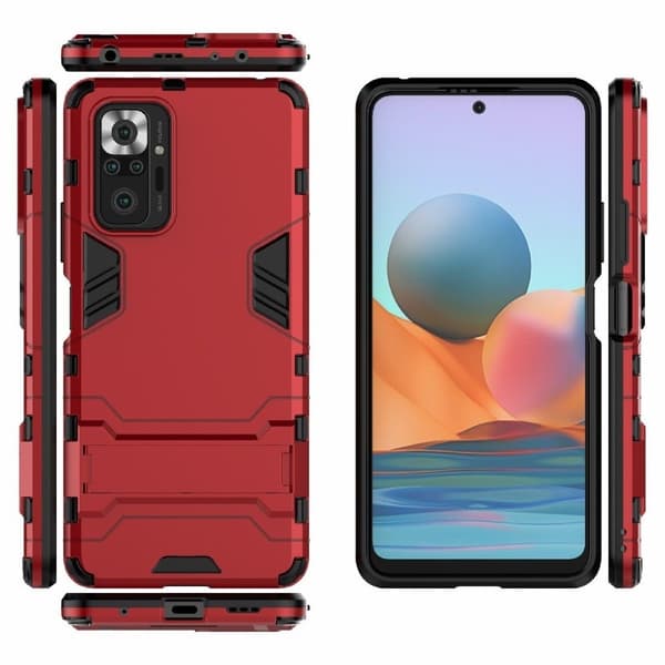 Cool Guard Etui Xiaomi Redmi Note 10 Pro - Rød Red