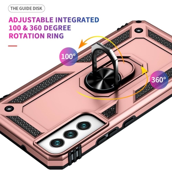 Ring Guard - Samsung Galaxy S22 Plus - Ruusukulta Pink