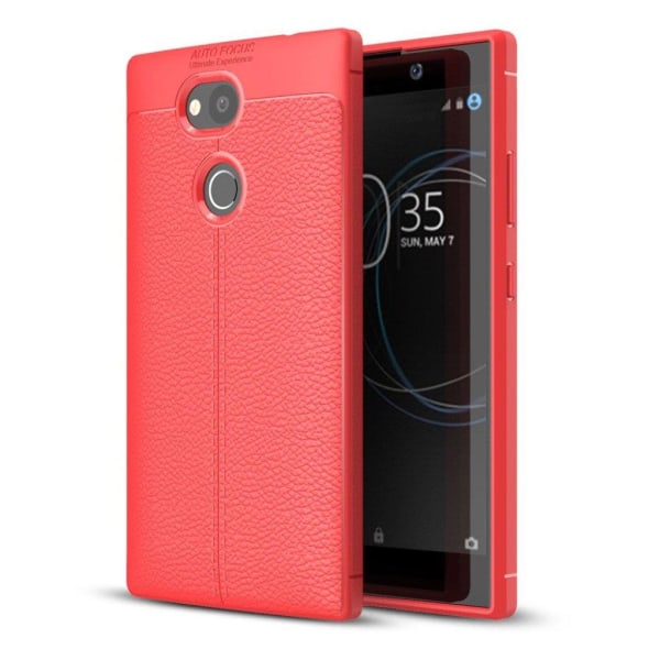 Sony Xperia L2 litsitekstuurinen suojakuori - Punainen Red