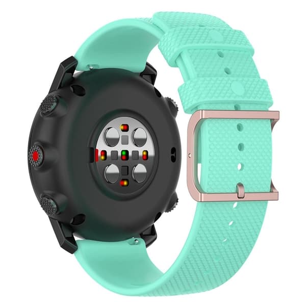 22 mm klockarmband i silikon med universell prickdesign - Grön Grön