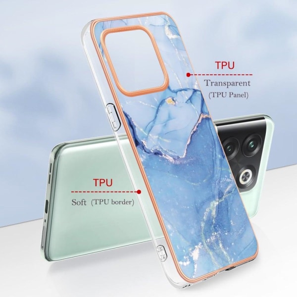 Marble OnePlus Ace Pro / 10t Etui - Blå Blue
